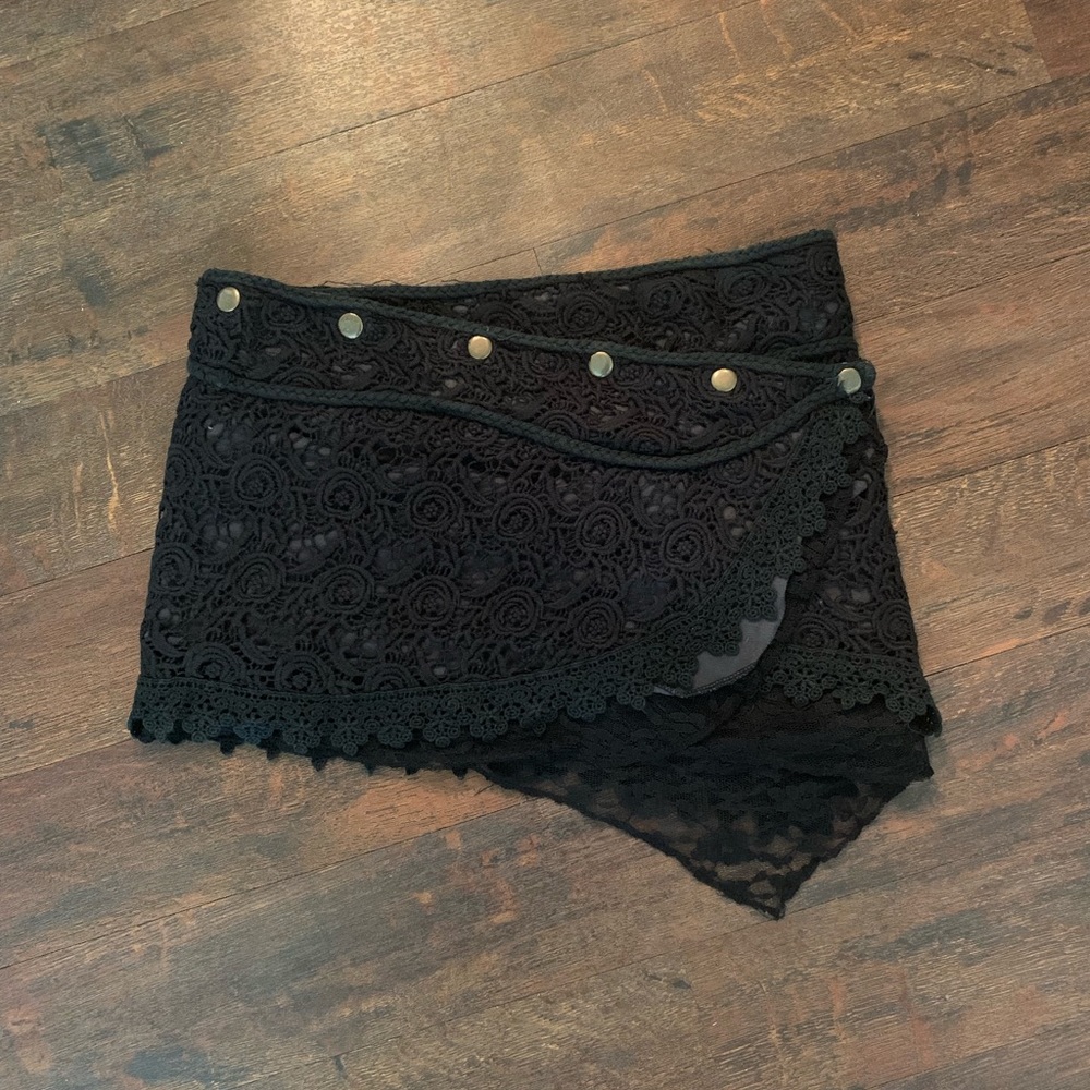 One of a Kind Crochet lace wrap mini